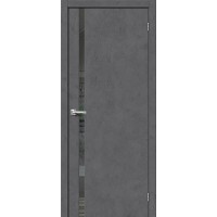 Дверь межкомнатная, эко шпон модель-1.55, Slate Art / Mirox Grey