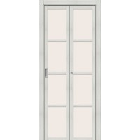 Дверь складная, межкомнатная, Твигги-11.3 Bianco Veralinga / Magic Fog