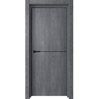 Дверь межкомнатная Лофт-1, AL кромка с двух сторон, цвет ольха серая