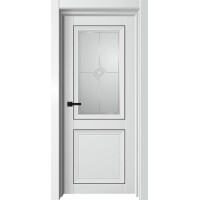 Дверь межкомнатная Mon - 1 ДО, Белый бархат