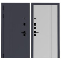 Дверь входная ВМ-7, Серый винорит/ белый софт