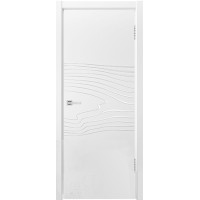 Ульяновские двери, Гринвуд-2 ДГ, эмаль белая патина серебро