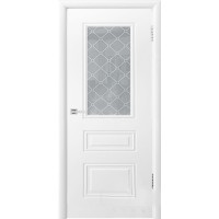 Ульяновские двери, Контур 2 ДО стекло "Кристалл" белое, эмаль белая