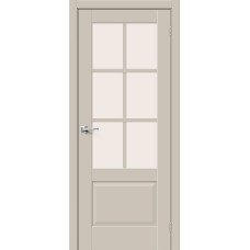 По цвету дверей,Дверь межкомнатная Прима-13.0.1 ПО White Сrystal, ПЭТ, Cream Silk