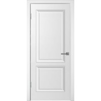 Ульяновская дверь межкомнатная УНО-2 ДГ, Эмаль белая