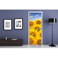 Межкомнатная стеклянная дверь Серия c Фотопечатью «FLOWERS 7»