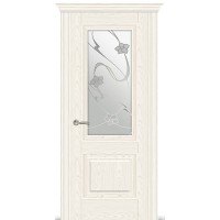Межкомнатная дверь, Элеганс-1, ДО, Белый ясень