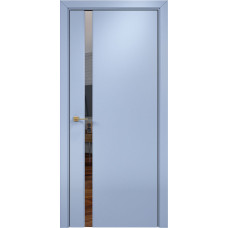 По стилю дверей,Дверь Оникс Престиж 1 Зеркальный триплекс, эмаль голубая