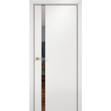 По стилю дверей,Дверь Оникс Престиж 1 Зеркальный триплекс, эмаль белая