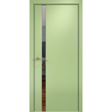 По стилю дверей,Дверь Оникс Престиж 1 Зеркальный триплекс, эмаль фисташка