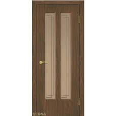 Каталог,Дверь Геона М-2, ДО бронзовое, сатинат с алмазной гравировкой, ПВХ, Орех лесной 15