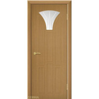 Дверь Геона Сапфир-1, ДО светлое, сатинат с алмазной гравировкой, ультрашпон, Дуб антик 11