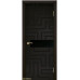 Дверь Геона Лабиринт с фрезеровкой, ДО лакобель черное, ультрашпон, Венге натуральный 07
