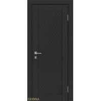 Дверь Геона СП-1, Interio c притвором, Эмаль черный янтарь
