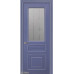 Дверь Геона Арлетт, Сатинат с гравировкой, Эмаль NCS S 4020-R70B патина серебряная
