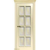 Дверь Геона Корсо 8, Рефлект с фацетом, эмаль Ваниль