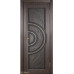 Дверь Геона Сорренто, ДГ, ПВХ-шпон, Черное дерево матовое, патина коричневая