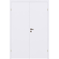 Финские двери,Финская дверь Welldoris, окрашенная двухстворчатая с четвертью, гладкая, белый