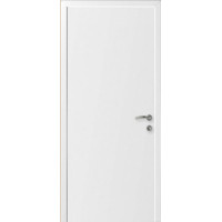 Влагостойкая композитная пластиковая противопожарная дверь EI-30, цвет белый
