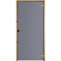 Финская дверь Jeld Wen Sauna 83 прозрачное закаленное стекло, серый, производство Финляндия