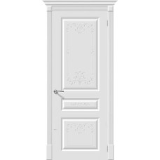 По материалу дверей,Дверь межкомнатная Скинни Art-14 ПГ, Whitey