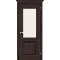 Дверь межкомнатная Классико 33 White Сrystal, Wenge Veralinga