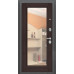 Дверь Титан Мск - Thermo Флэш Декор, Букле черное / Wenge Veralinga с зеркалом