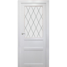 По цвету дверей,Дверь межкомнатная Milena Classic ДО Ромб, Ecoshpon, Белая эмаль