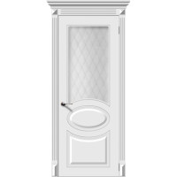 Ульяновские двери Classic Lite CL 010 ПО Кристалл, эмаль белая