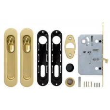 Фурнитура,Набор для раздвижных дверей Armadillo SH011-BK SG-1 Матовое золото