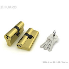Фурнитура,Цилиндровый механизм Fuaro 100 CA 68 mm (26 10 32) PB латунь 3 кл.