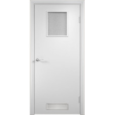 Финские двери,Дверной блок с четвертью модель 31 с вентиляционной решеткой №2, ГОСТ 6629-88, белый
