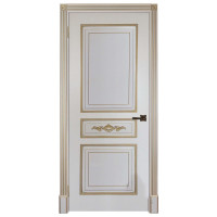 Ульяновские двери, Лацио ДГ, эмаль белая с золотой патиной