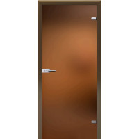 Стеклянная межкомнатная дверь Лайт Бронза, стекло матовое бронзовое