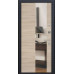 Утепленная входная дверь Титан Мск Тop M-15, Эко-венге / Капучино кроскут зеркало