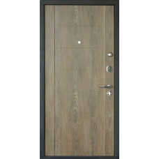 Входные двери,Утепленная входная дверь Титан Мск Тop M-28, Серый металлик / DEFORM дуб шале натуральный
