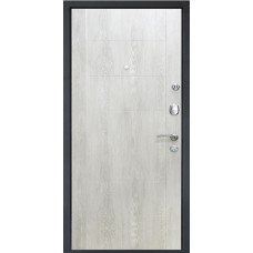 Входные двери,Утепленная входная дверь Титан Мск Тop M-28, Серый металлик / DEFORM дуб шале снежный