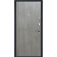Утепленная входная дверь Титан Мск Тop M-28, Серый металлик / DEFORM дуб шале седой