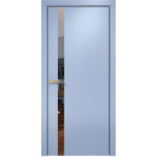 По стилю дверей,Оникс Верона ПО зеркальный триплекс, эмаль голубая
