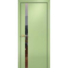 По стилю дверей,Оникс Верона ПО зеркальный триплекс, эмаль фисташка