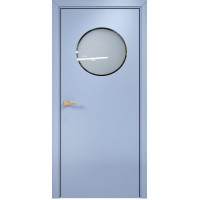 Дверь Офисная Сфера, эмаль голубая