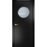 Дверь Офисная Сфера, эмаль черная