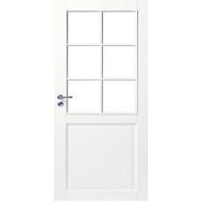 По материалу дверей,Дверь филенчатая Хели 3P/6LR, массив сосны, 3-х филенчатая, белая, Россия