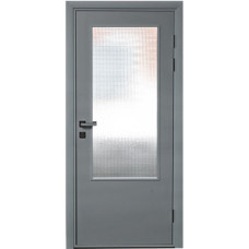 По материалу дверей,Дверь пластиковая влагостойкая, Композит остекленная, с алюминиевой кромкой, серая