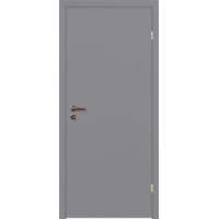 Финская дверь Alavus, окрашенная с четвертью, гладкая, серая RAL 7040