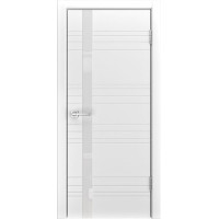 Дверь межкомнатная, Scandi N Z1 лакобель белое, эмаль белая RAL9003