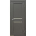 Дверь Геона L-18 3D, Сатинат светлый, ПВХ-шпон, Софт графит