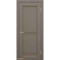 Дверь Геона L-19 3D, Сатинат бронзовый, ПВХ-шпон, Софт капучино
