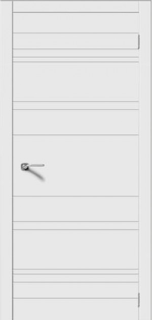 Дверь Межкомнатная, модель Квартет плюс, глухая, эмаль белая