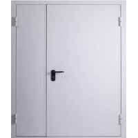 Стальная техническая дверь ДМ-02 Белый RAL 9016